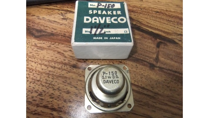Daveco P-150 square speaker 8 ohms .1w 1 1/2'' 